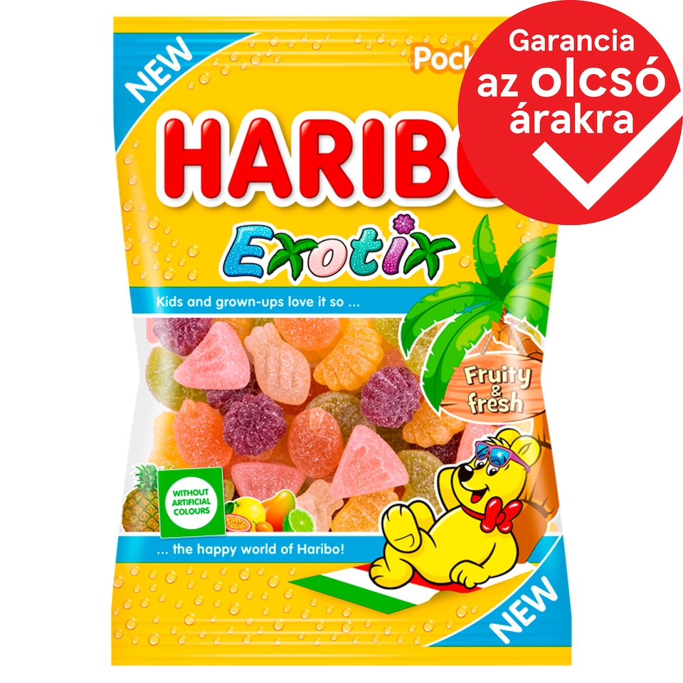Haribo Exotix gyümölcsízű gumicukroka 100 g