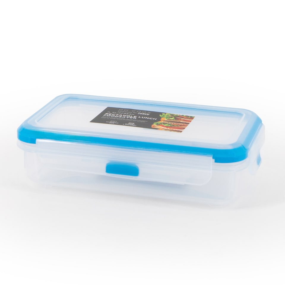 image 1 of Go Cook Klipfresh Rectangle Lunch Food Storage 1L