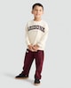 image 2 of F&F Boys 2-Piece Cotton Rich Arizona Sweatshirt and Joggers Set in Purple
