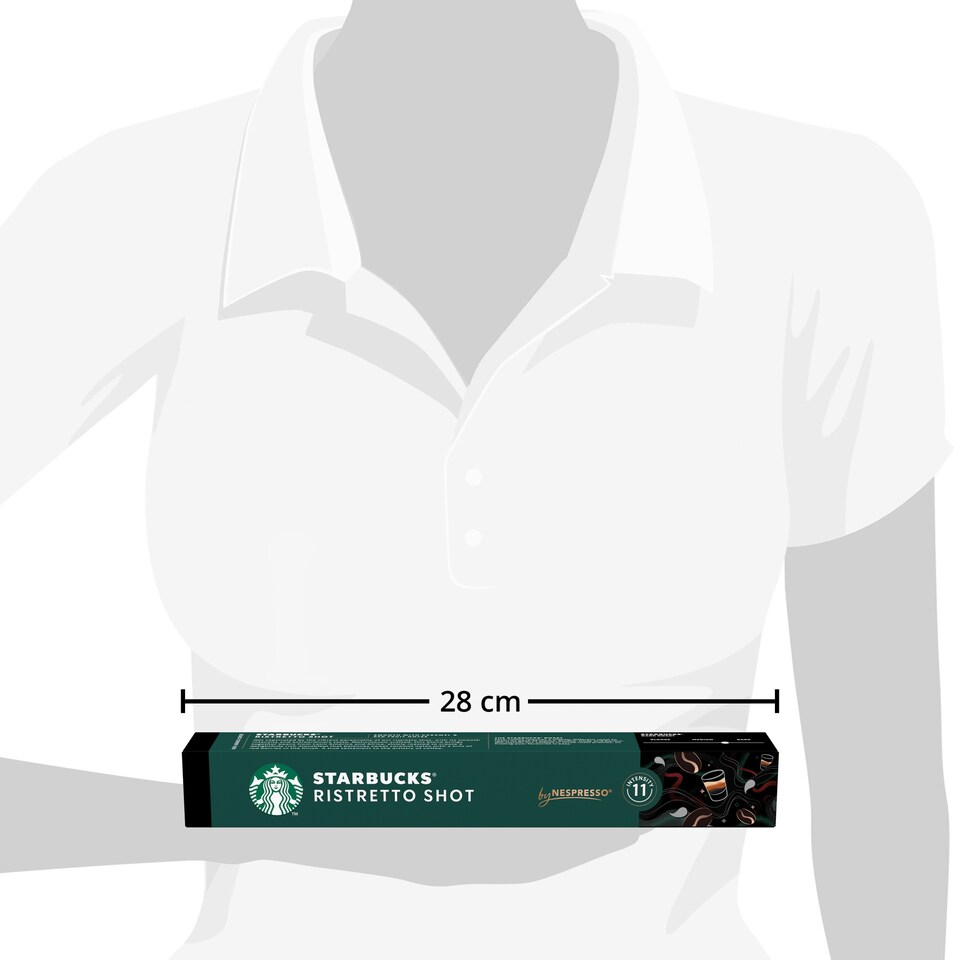 image 1 of Starbucks by Nespresso Ristretto Shot 10 Coffee Capsules 57g