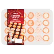 Tesco 24 Smoked Salmon Canapes 200G