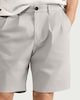 image 2 of The F&F Edit Cotton Rich Pleated Shorts in Cream