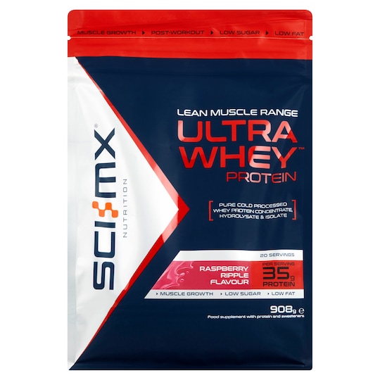 SciMx Ultra Whey Protein Raspberry Ripple 908G Tesco Groceries