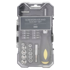 Tesco 34 Pc Ratchet Screwdriver Set