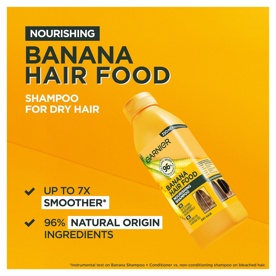 image 1 of Garnier Ultimate Blends Hair Food Banana & Coconut Shampoo 350ml