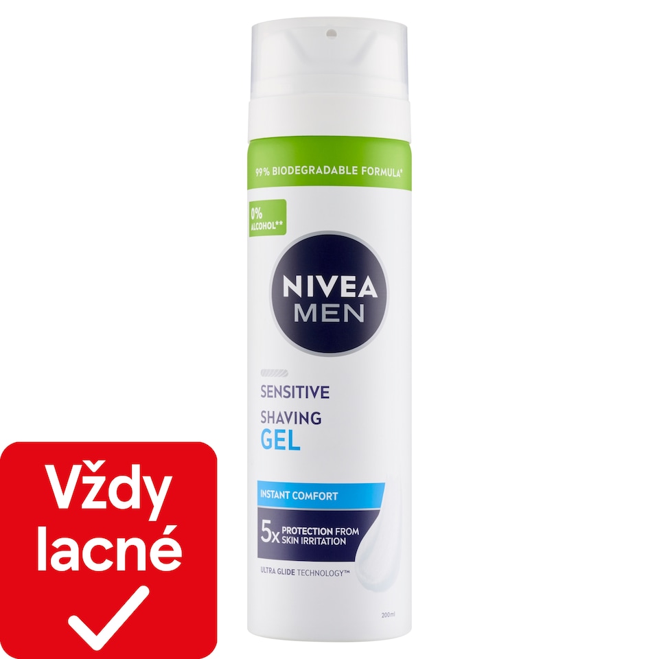 obrázok 1 z Nivea Men Sensitive Gél na holenie 200 ml