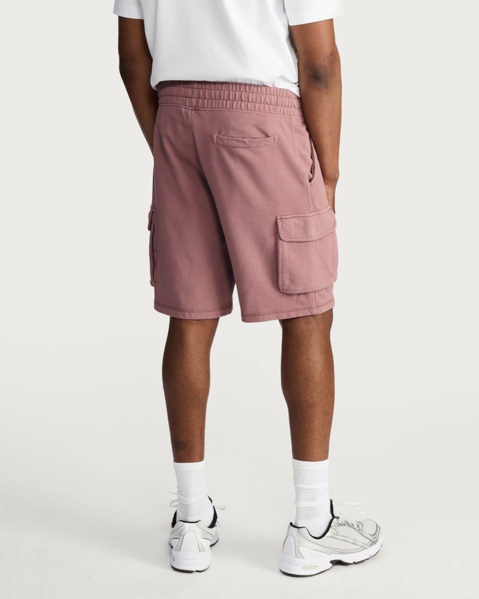 image 1 of F&F Washed Cargo Shorts in Pink