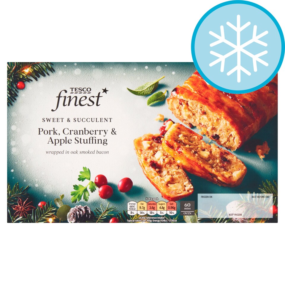 Tesco Finest Pork Cranberry and Apple Stuffing 400g Tesco Groceries