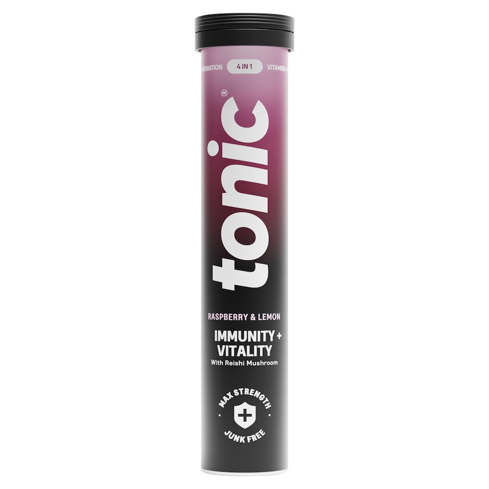 Tonic Daily Immunity Effervescent Tablets - Raspberry & Lemon 20s