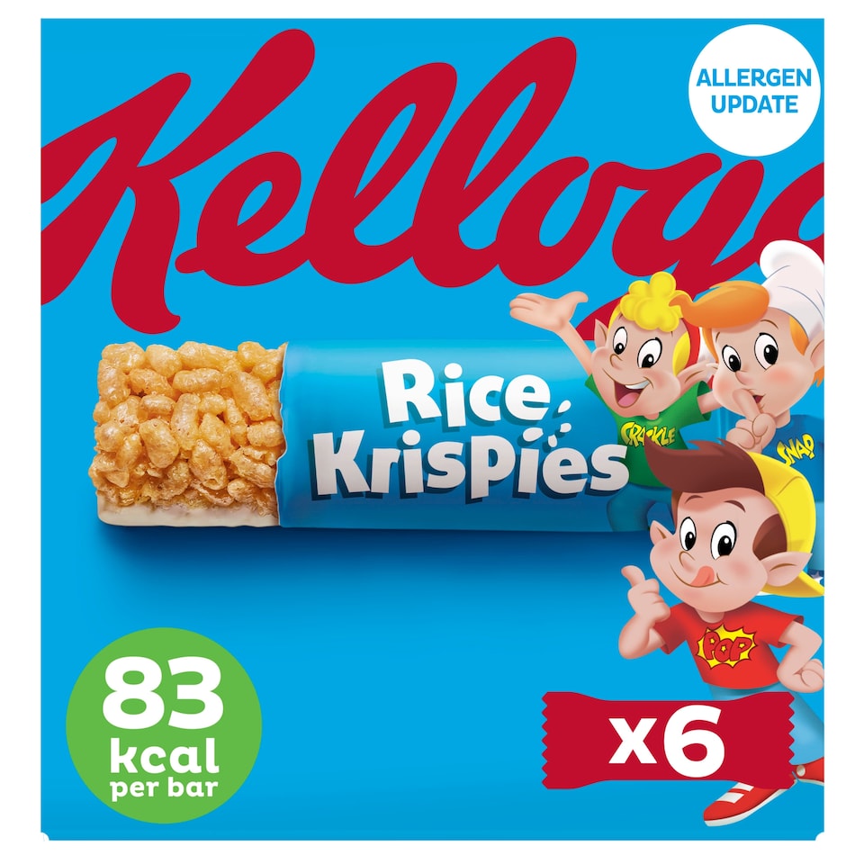 image 1 of Kellogg's Rice Krispies Cereal Bar 6x20g