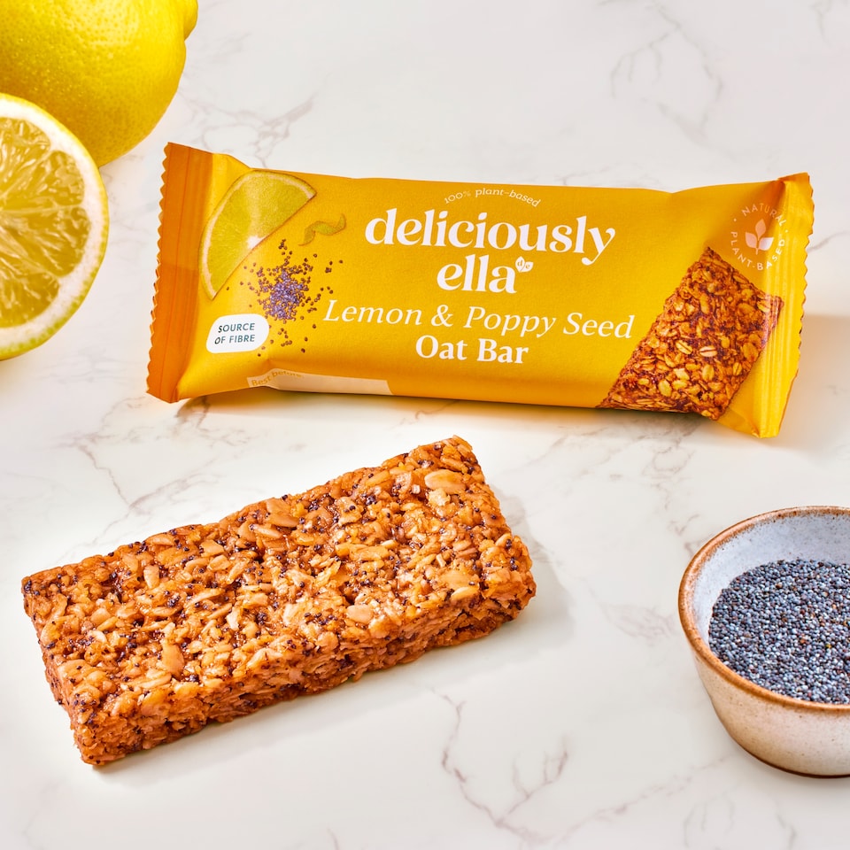 image 1 of Deliciously Ella Lemon & Poppy Seed Oat Bar Multipack 50g x 3