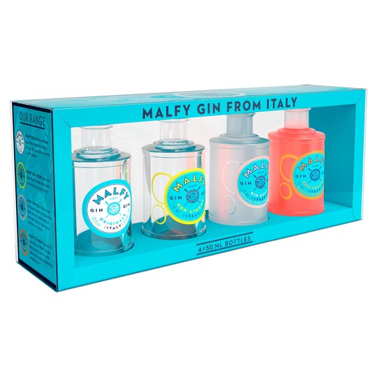 Malfy Gin Gift Pack 4 X 50Ml Tesco Groceries