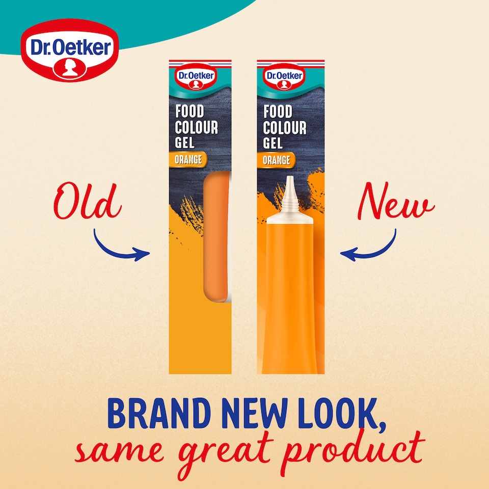 image 1 of Dr. Oetker Extra Strong Food Colour Gel - Orange 15g