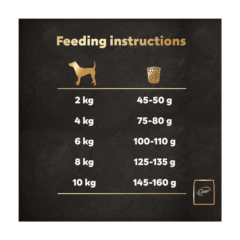 image 1 of Cesar Dog Dry Adult Chicken, Salmon & Vegetables 1.4kg