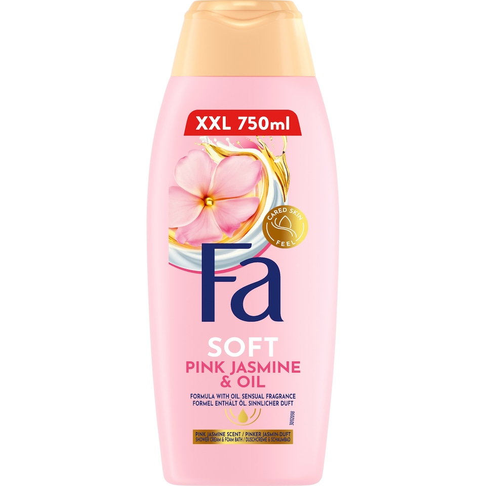Fa Soft sprchový gél a pena do kúpeľa s vôňou ružového jazmínu 750 ml