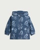 image 4 of F&F Boys Digger Print Hooded Raincoat in Blue