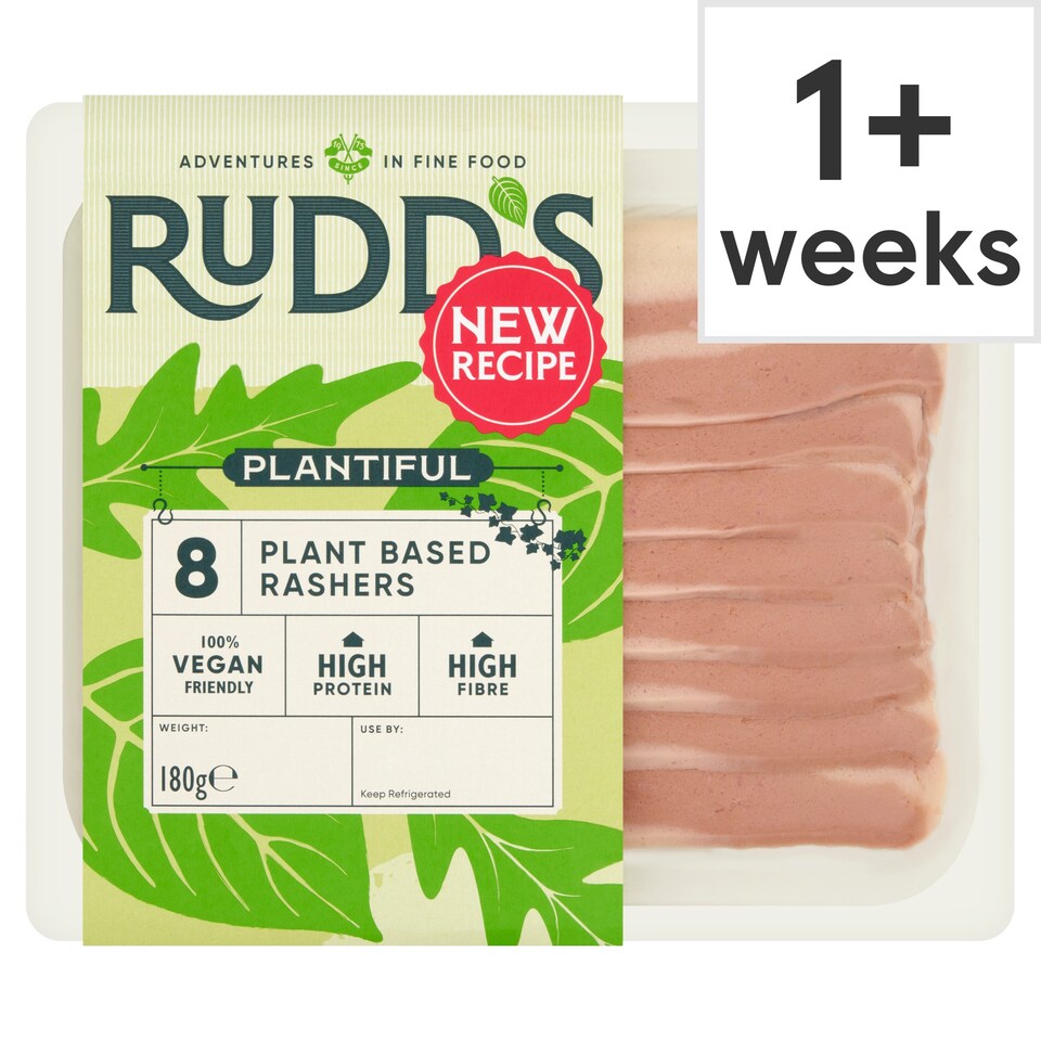 Rudd's Plant Based Rashers 8 Slices 180G