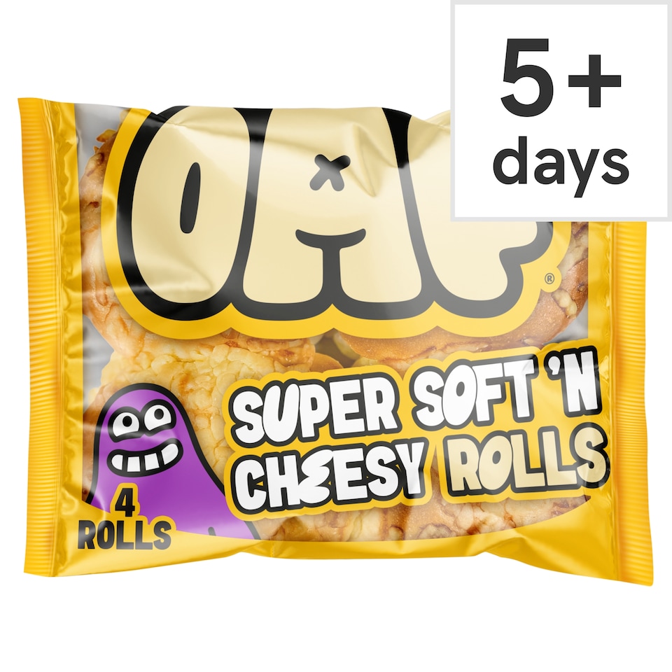 OAF Gluten Free 4 Extra Cheesy Rolls