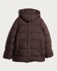 image 4 of F&F Hooded Shower Resistant Puffer Jacket in Brown