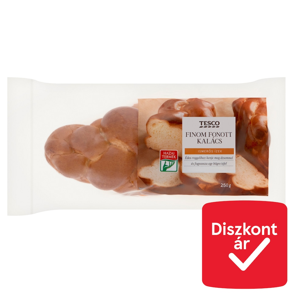 Tesco finom fonott kalács 250 g