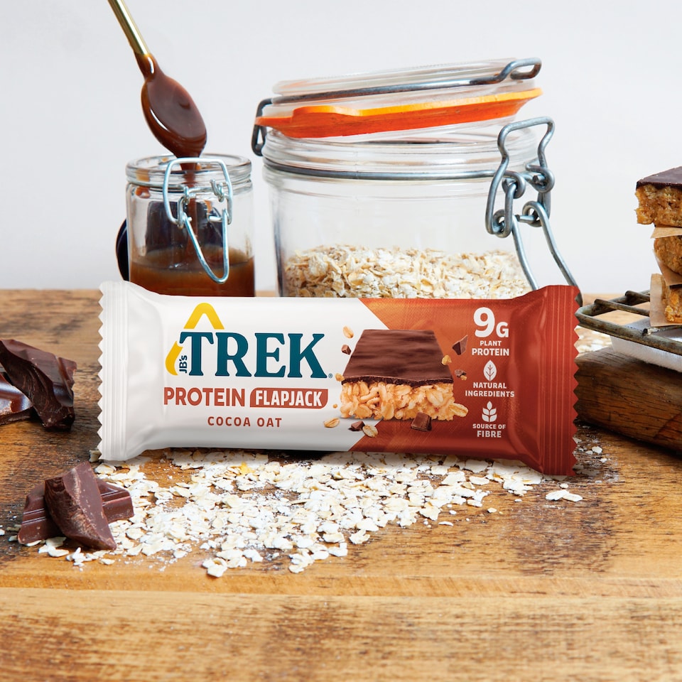 image 1 of TREK Cocoa Oat Protein Flapjacks Multipack 3x50g