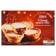 Tesco 6 Snowy Mince Pies 6 Pack