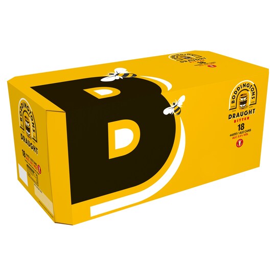 BODDINGTONS DRAUGHT BITTER 18X440ML CANS Tesco Groceries