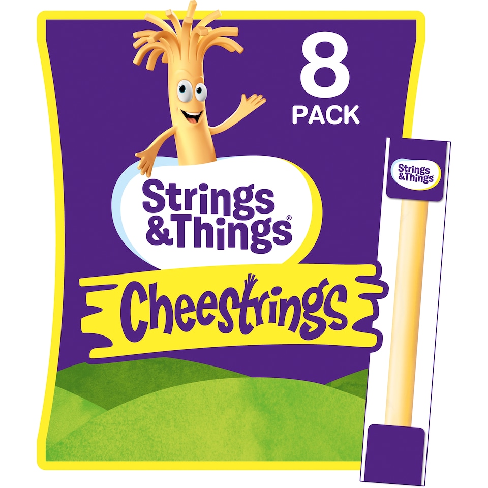 Cheestrings Original 8Pk Cheese Snacks 160G
