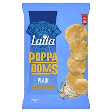 Laila Plain Mini Poppadoms 75g