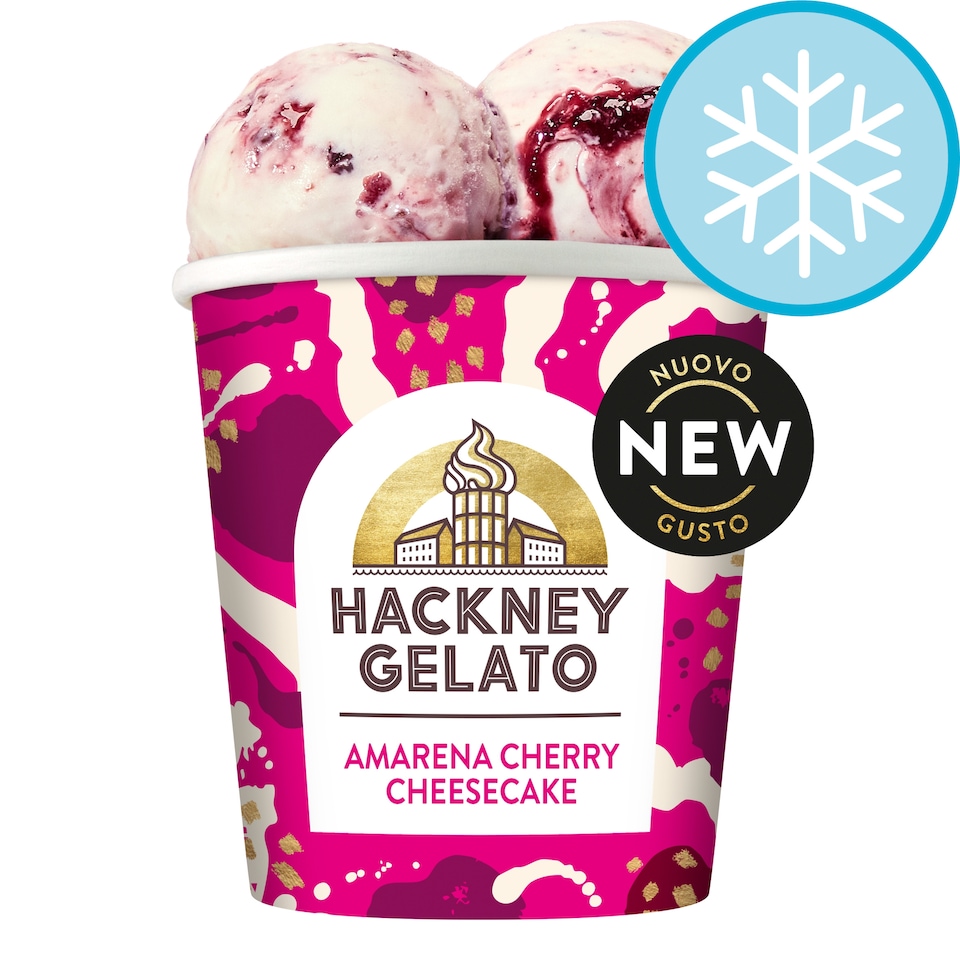 image 1 of Hackney Gelato Amarena Cherry Cheesecake Gelato 460ml