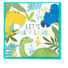 Tesco Dinosaur Napkin 20 Pack