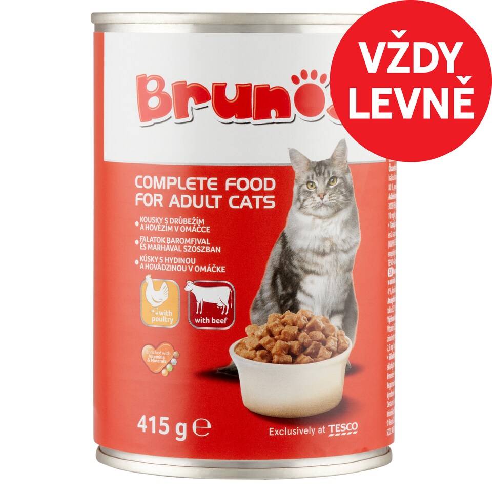 Brunos Kompletní krmivo pro dospělé kočky 415g