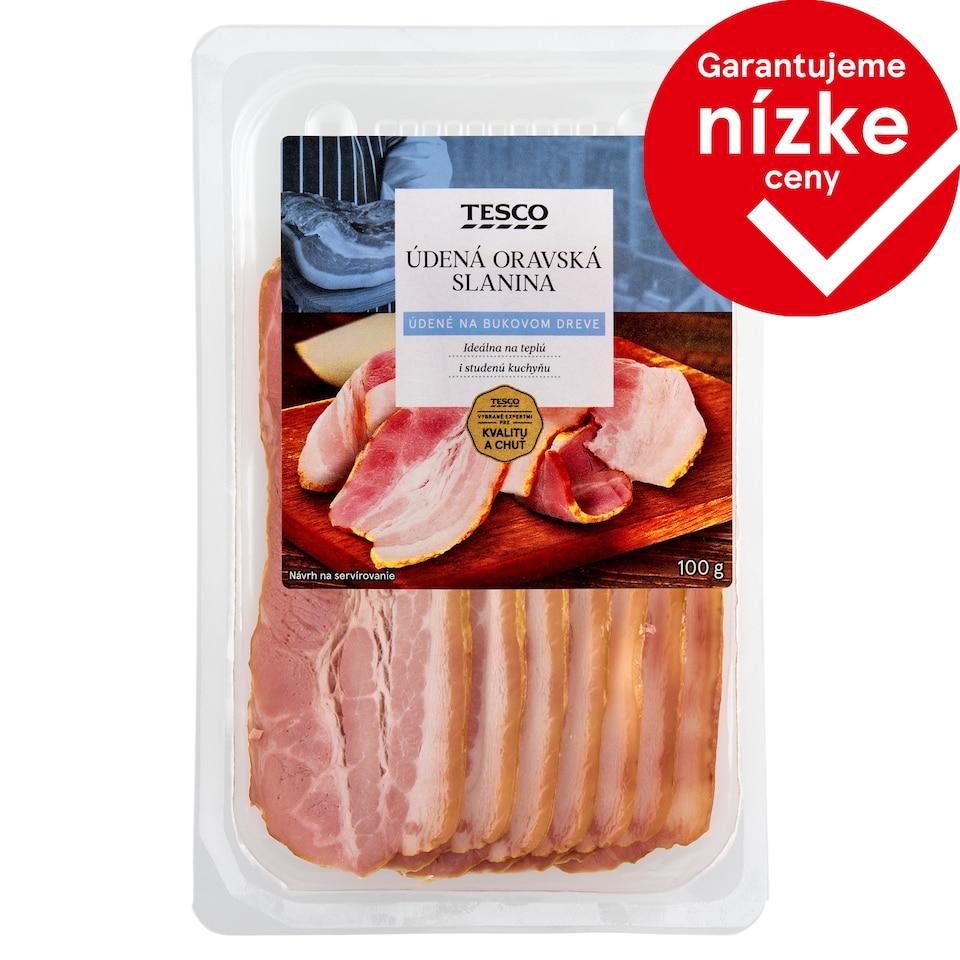Tesco Údená oravská slanina 100 g