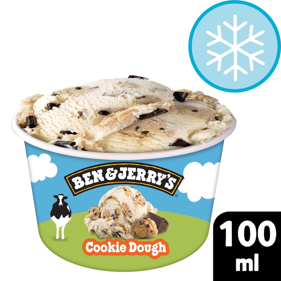 image 1 of BEN AND JERRY'S COOKIE DOUGH ICE CREAM TUB 100ML