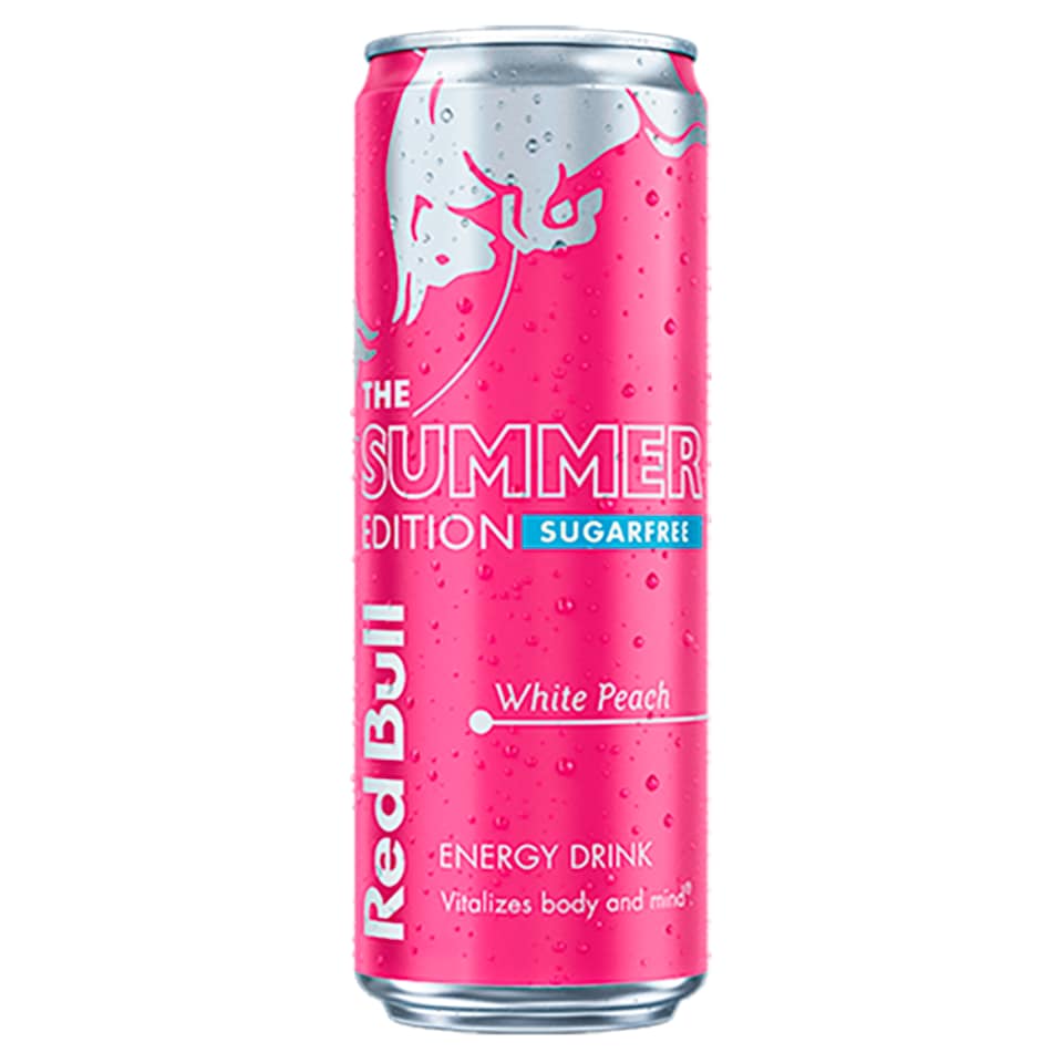 Red Bull Sugar Free Summer White Peach Edition Energy Drink 473ml