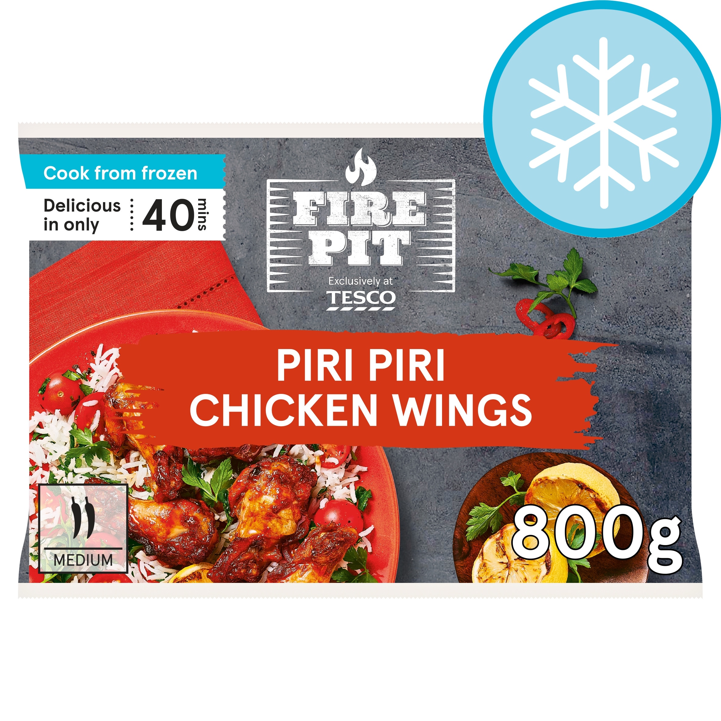 Fire Pit Tesco Piri Piri Chicken Wings 800g