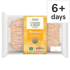 Tesco 2 Cheese & Onion Slices 300g