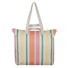 F&F Home bright stripe beach tote bag