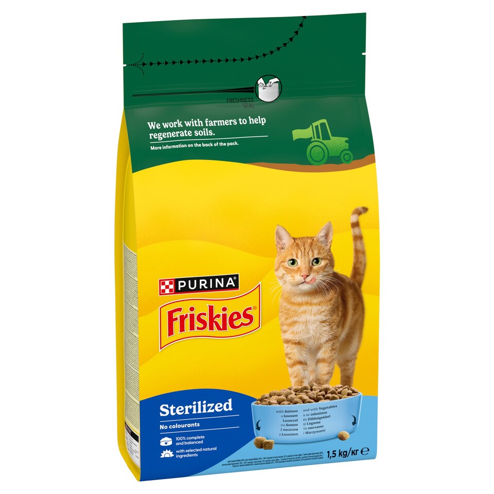 image 1 of Friskies Sterilised Granules for Cats Salmon 1.5 kg