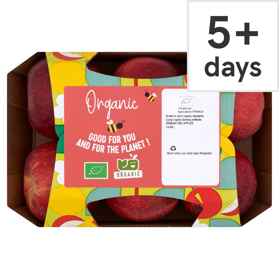 Blue Whale Organic Red Apples 6 Pack