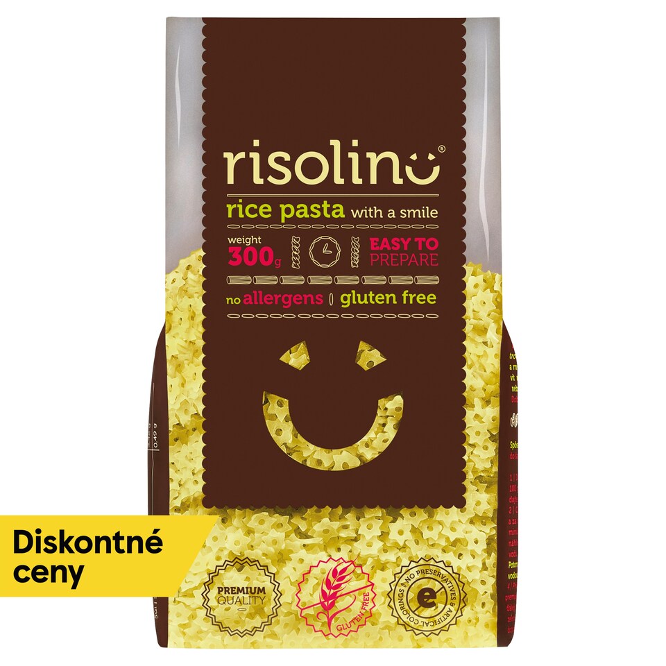 Risolino Stelline ryžové cestoviny prirodzene bezlepkové 300 g