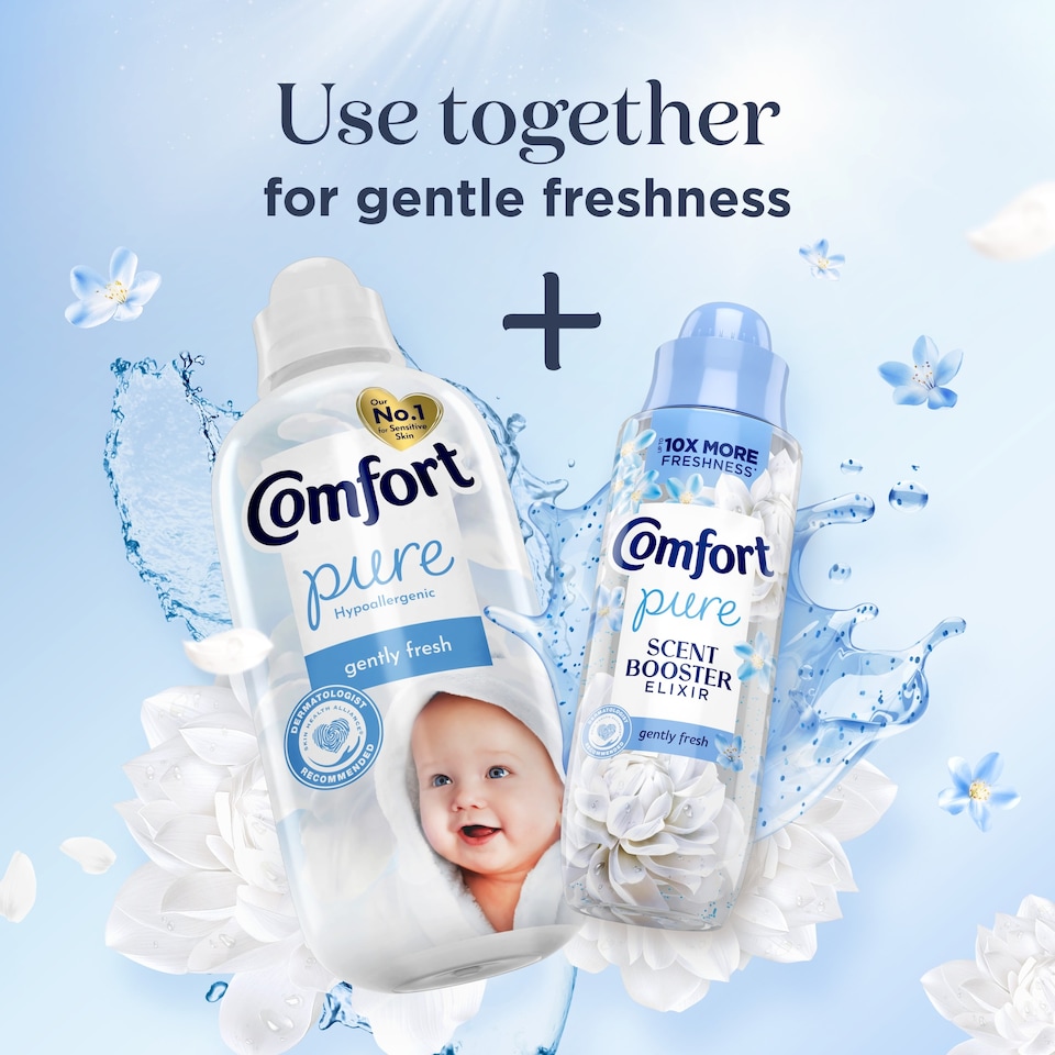 image 1 of Comfort Pure Gently Fresh Sensitive Fabric Conditioner 31 Washes 930ml