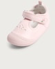 image 2 of F&F Baby Floral Embroidered Strap Touch Fastening Pre Walker Shoes in Pink