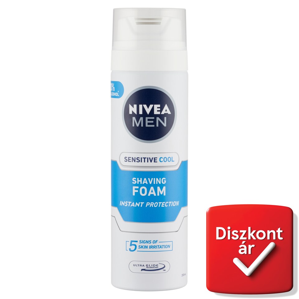 NIVEA MEN Sensitive Cool borotvahab 200 ml  1. kép