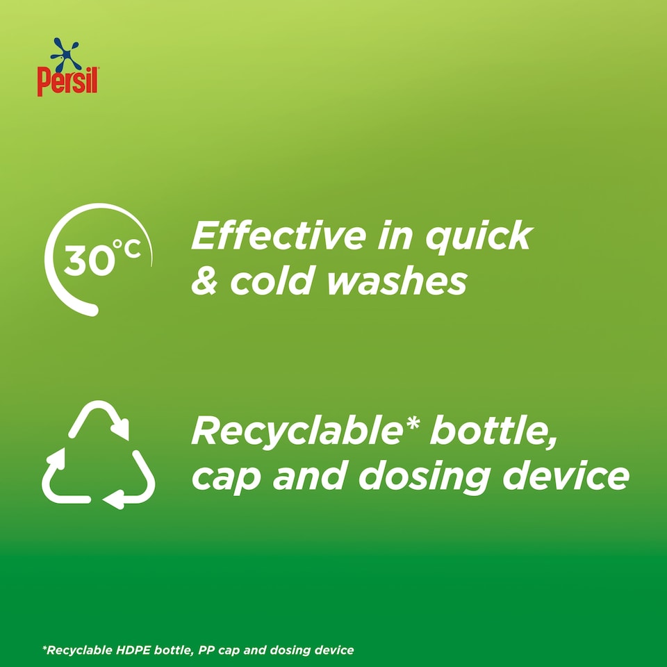 image 1 of Persil Bio Laundry Washing Liquid Detergent 68 Washes 1836ml