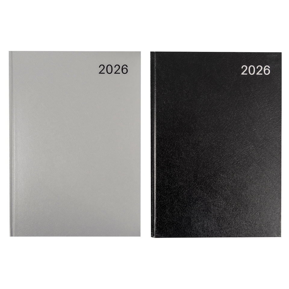 CASEBOUND A4 DAY TO A PAGE DIARY 2026 ASSORTED
