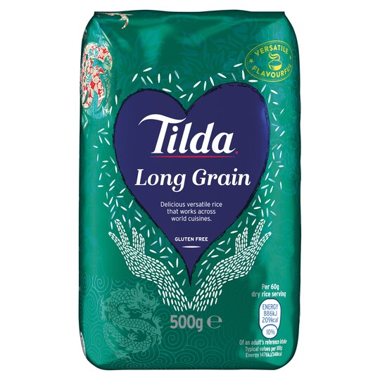 Tilda Long Grain Rice 500G Tesco Groceries