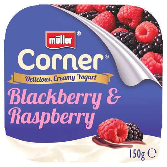 Muller Fruit Corner Blackberry And Raspberry 150G Tesco Groceries