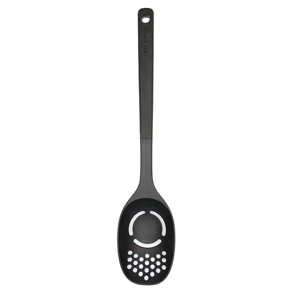 Go Cook Black Nylon Slotted Spoon