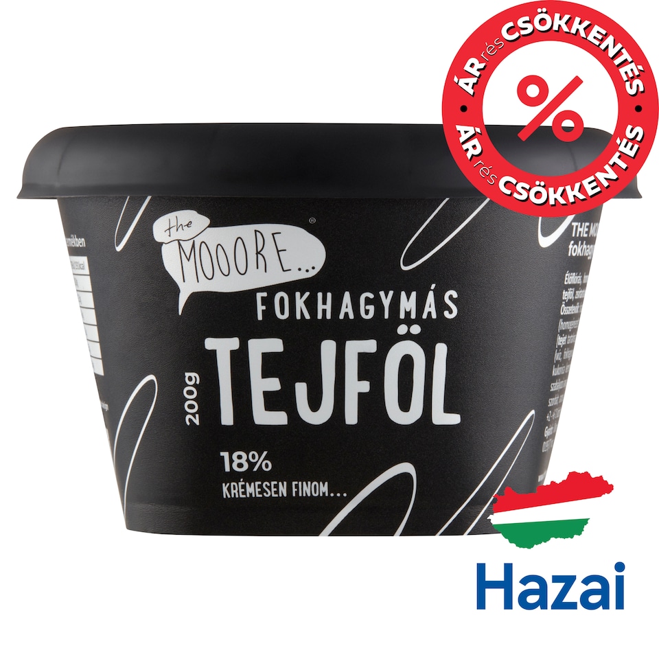 The Mooore Sour Cream with Garlic 18% 200 g